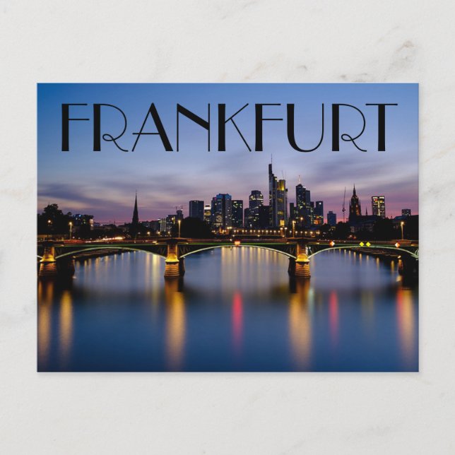 Frankfurt Tyskland Vykort (Framsida)