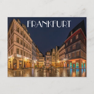 Frankfurt Tyskland Vykort