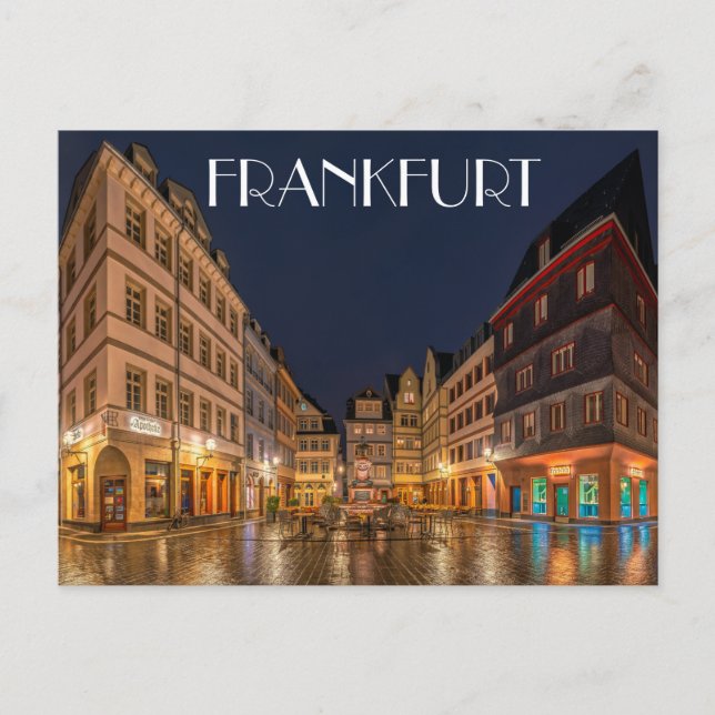 Frankfurt Tyskland Vykort (Framsida)