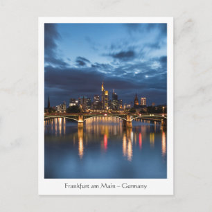 Frankfurt Tyskland Vykort
