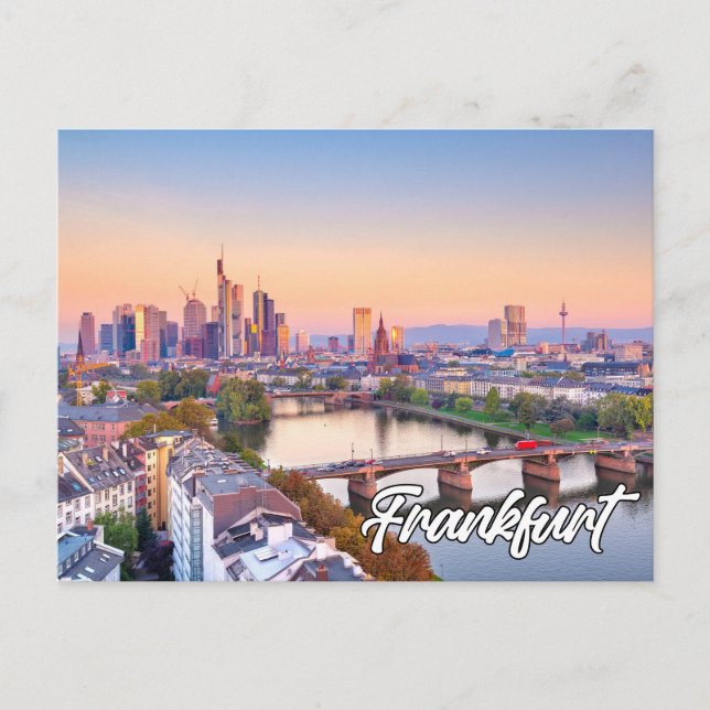 Frankfurt, Tyskland Vykort (Framsida)