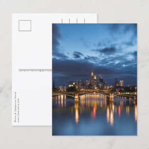 Frankfurt Tyskland Vykort