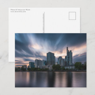Frankfurt Tyskland Vykort