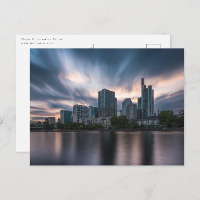 Frankfurt Tyskland Vykort (Fram/baksida)