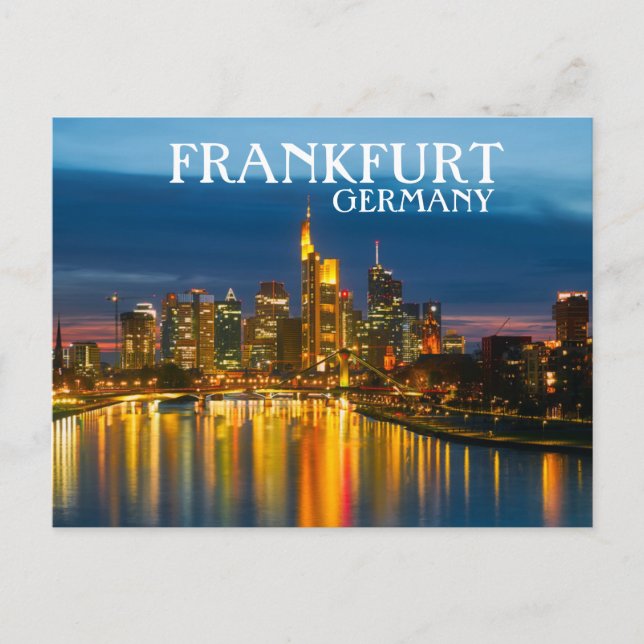 Frankfurt Tyskland Vykort (Framsida)