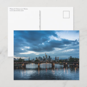 Frankfurt Tyskland Vykort