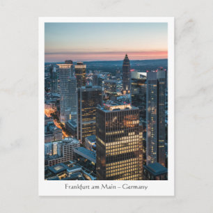 Frankfurt Tyskland Vykort
