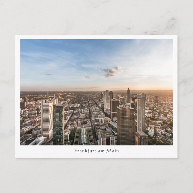 Frankfurt Tyskland Vykort (Framsida)