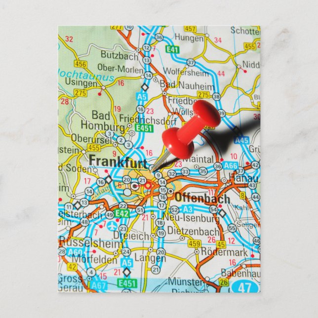 Frankfurt, Tyskland Vykort (Framsida)