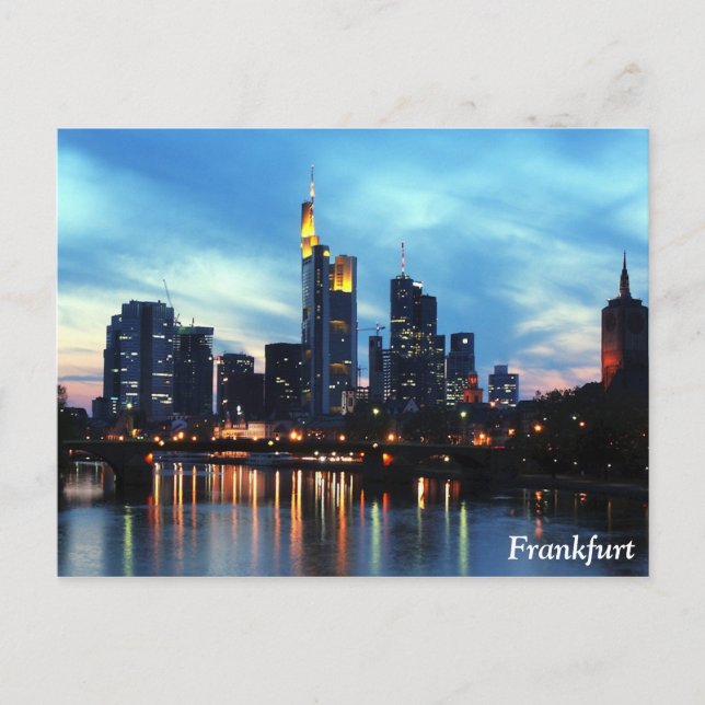 Frankfurt, Tyskland Vykort (Framsida)