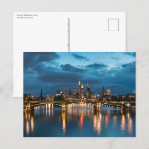 Frankfurt Tyskland Vykort