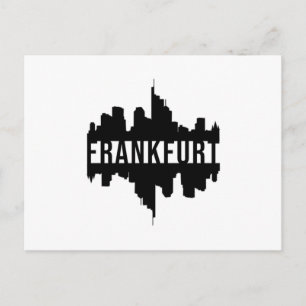 Frankfurt Tysklandare City Cityscape Coola Funny G Vykort