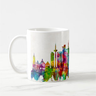 Frankfurt Tysklandare Skyline Kaffemugg