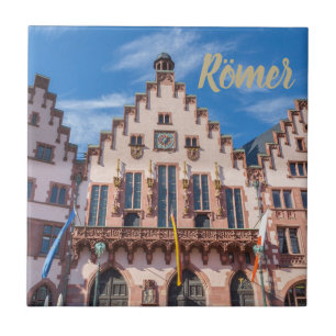 Frankfurter Roemer Tyskland Frankfurt City Hall Kakelplatta