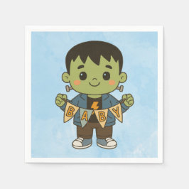Frankie Baby Shower Napkins – Cute Monster-Themed  Pappersservett