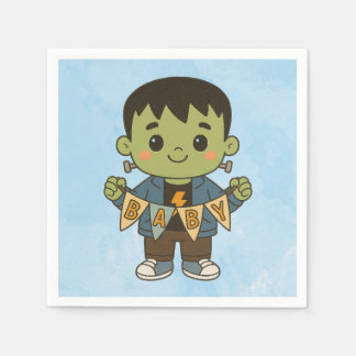 Frankie Baby Shower Napkins – Cute Monster-Themed  Pappersservett