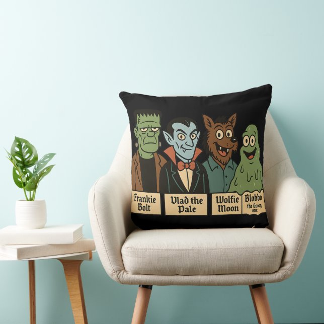 Frankie Bolt Vlad den Bleke Halloweenmonster Kudde (Stol)