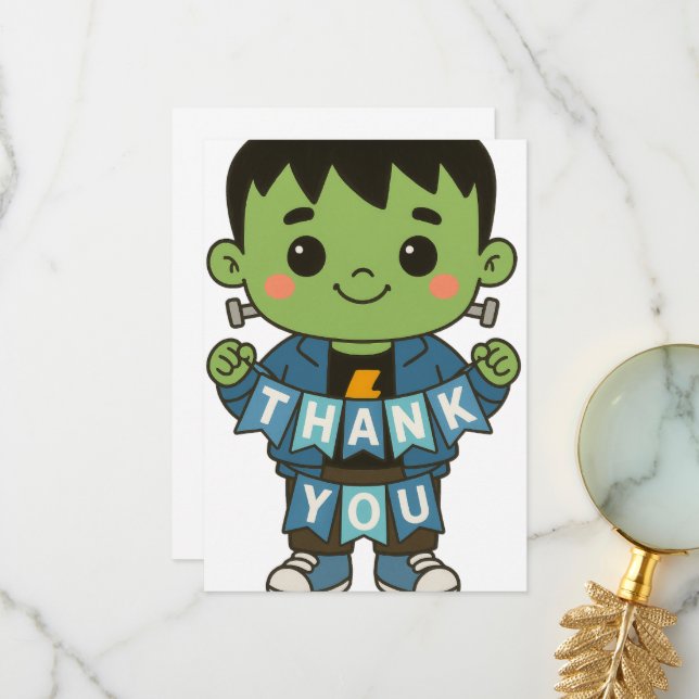 Frankie Boo Crew “Thank You” Card  Tack Kort (Fram/Back In Situ)