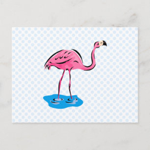 Frankie Flamingo Vykort