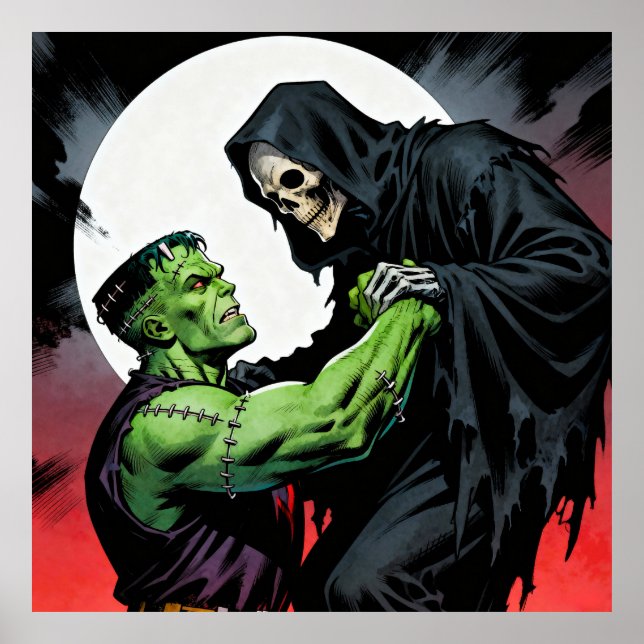 Frankie hälsar Reaper Poster (Framsidan)