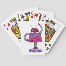 Frankie Robot: Rosa på vita Spel Kort