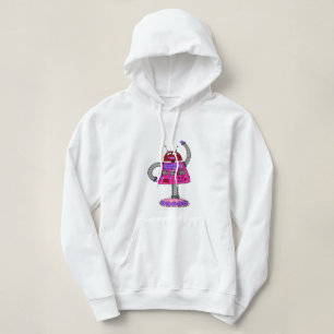 Frankie Robot: Rosa på vita Tee