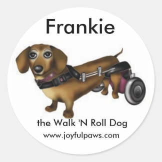 Frankie Small, Frankie, Walk 'N Roll Hund Runt Klistermärke