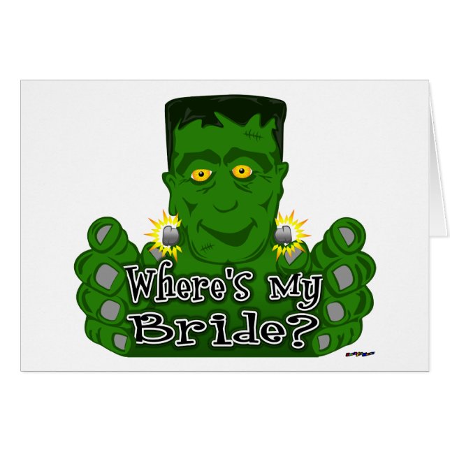 Frankie, var är min Bride? Hälsningskort (Framsidan Horizontal)