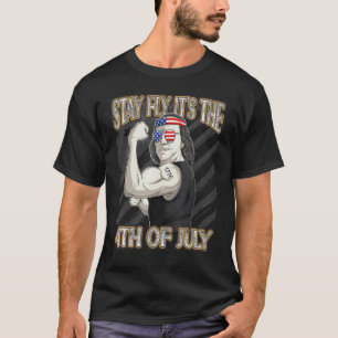 Franklin Benjamin 4:e juli Patriotic USA flagga M T Shirt