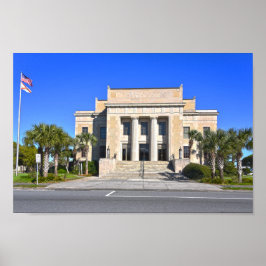 Franklin County Domstol, Apalachicola, Florida Poster