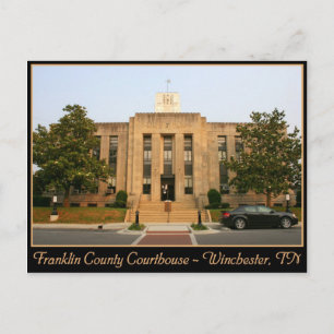 Franklin County Domstol - Winchester, TN Vykort