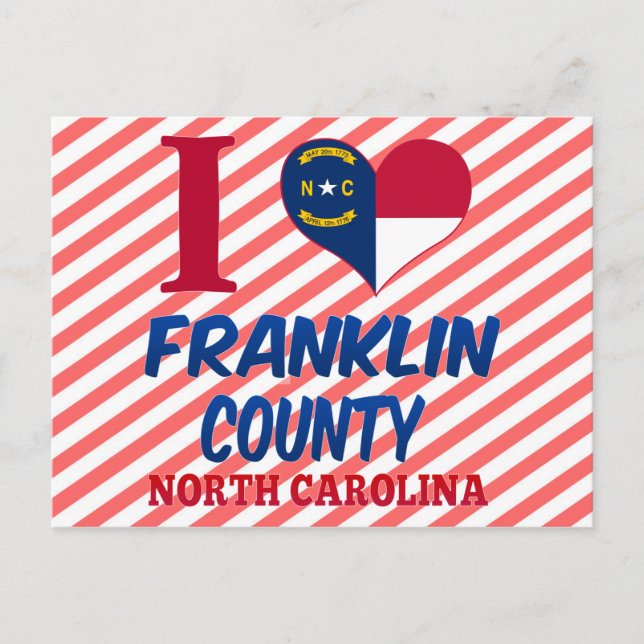 Franklin County, North Carolina Vykort (Framsida)