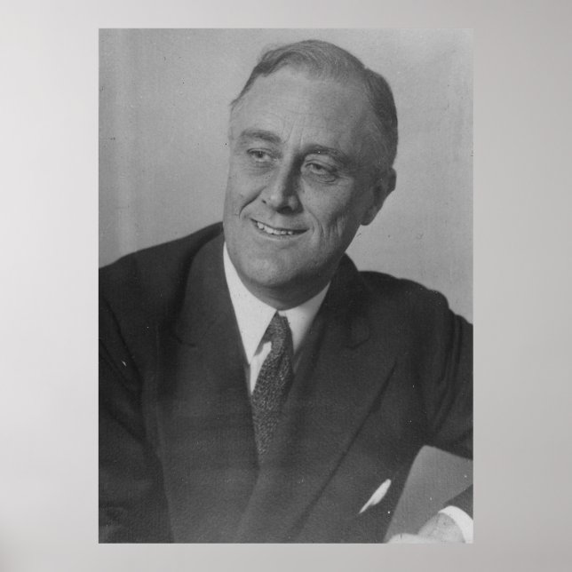 FRANKLIN D. ROOSEVELT 1924 National Archives Photo Poster (Framsidan)