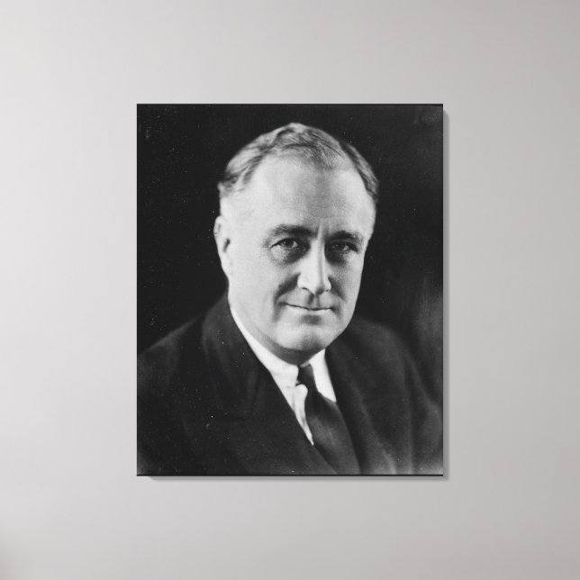 FRANKLIN D. ROOSEVELT 1933 National Archives Photo Canvastryck (Framsida)