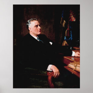 FRANKLIN D. ROOSEVELT av Frank O. Salisbury Poster