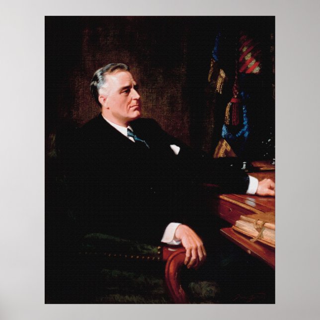 FRANKLIN D. ROOSEVELT av Frank O. Salisbury Poster (Framsidan)