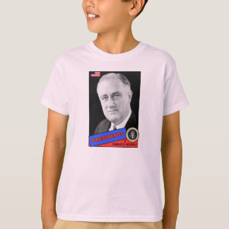 Franklin D. Roosevelt Basebollkort Tee Shirt
