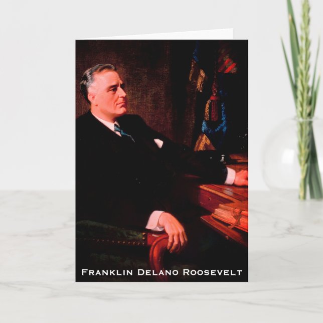 Franklin D. Roosevelt, Depression & Krig president Tack Kort (Framsida)