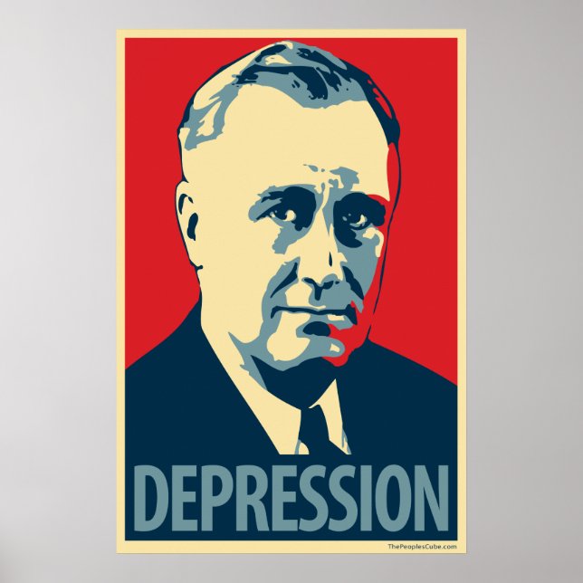Franklin D. Roosevelt - Depression: OHP Poster (Framsidan)