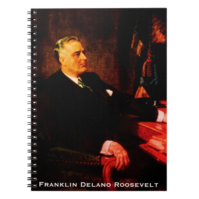 Franklin D. Roosevelt, EJFLU:s 32:a president USA Anteckningsbok (Framsidan)