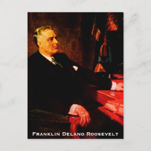 Franklin D. Roosevelt, Förenta staternas president Helg Vykort