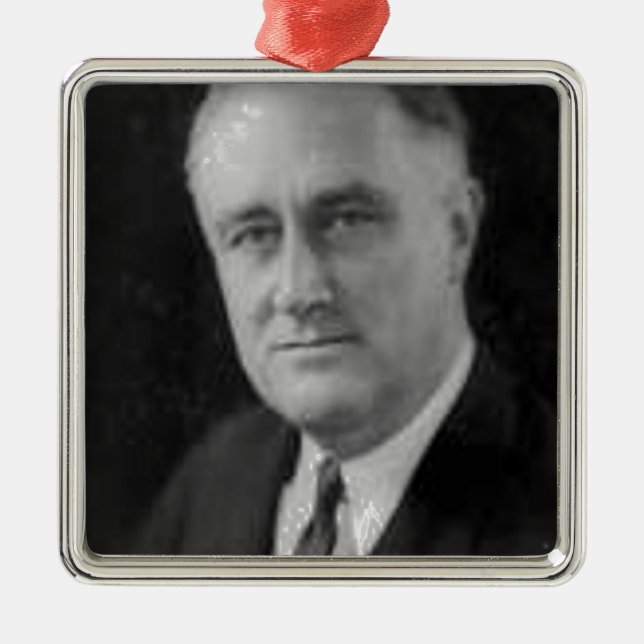 Franklin D Roosevelt Julgransprydnad Metall (Framsidan)