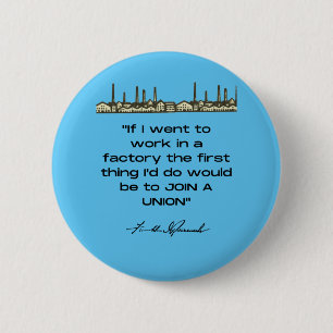 Franklin D. Roosevelt Quote Button Knapp