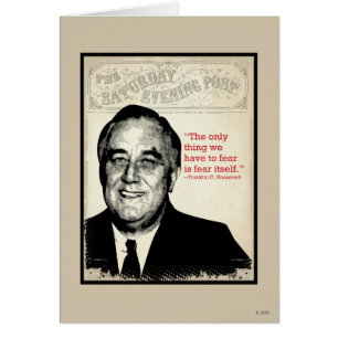 Franklin D. Roosevelt Quote Hälsningskort