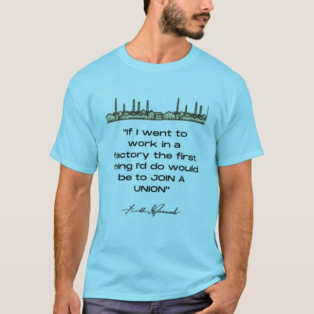 Franklin D. Roosevelt Quote T-Shirt (Framsida)