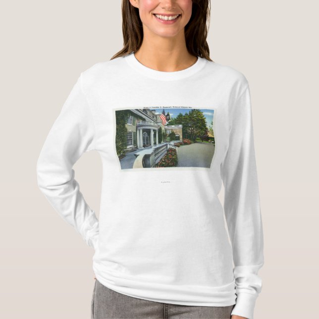 Franklin D Roosevelts hus T-shirt (Framsida)