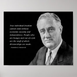 Franklin D. Roosevelts varning om diktatur Poster