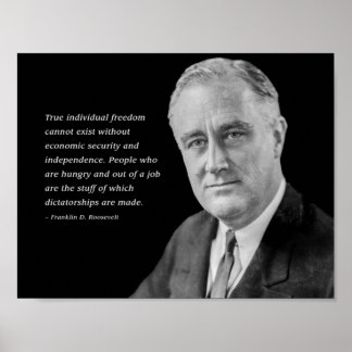 Franklin D. Roosevelts varning om diktatur Poster