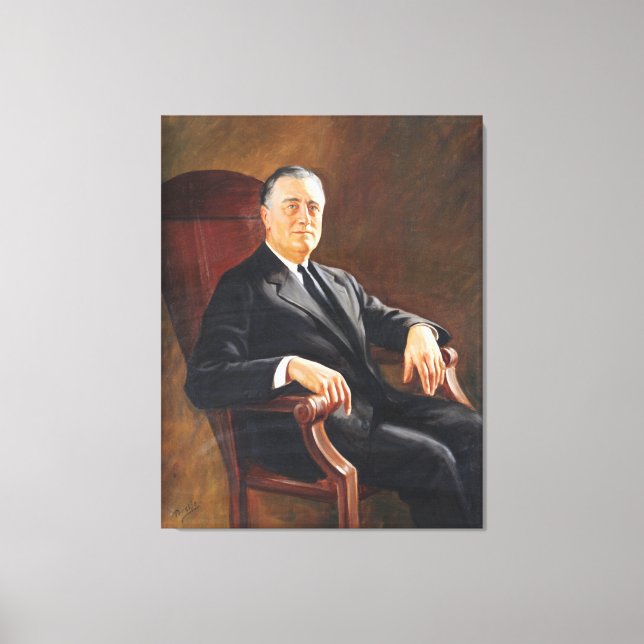 FRANKLIN DELANO ROOSEVELT av Jacob H. Perskie Canvastryck (Framsida)