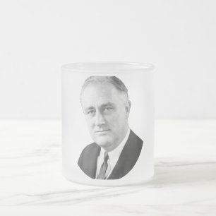 Franklin Delano Roosevelt Frostad Glasmugg